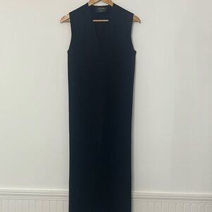 Vintage Jean Paul Gaultier Maille Femme Long Black Dress with Slit